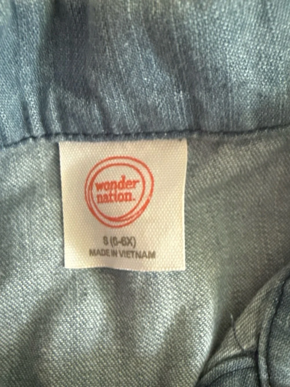 wonder nation Light Blue Denim Shirt Dress
